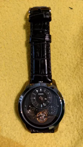 Orologio Fossil Uomo Nero Argento