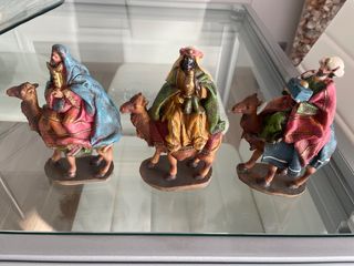 Figuritas Reyes Magos en Camello