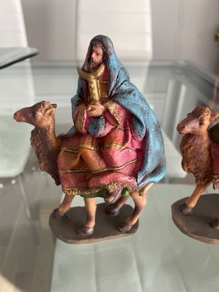 Figuritas Reyes Magos en Camello