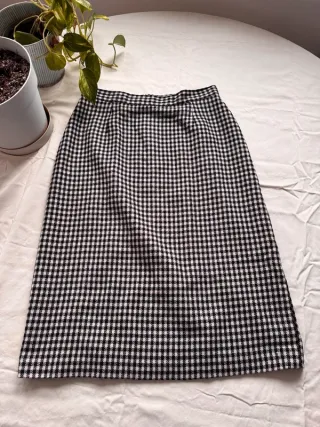 Gonna sartoriale vintage pied de poule, girovita74