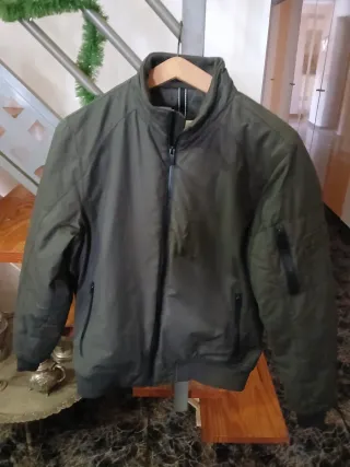 Cazadora aviador verde talla M