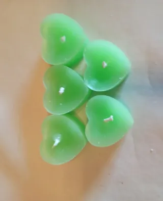 Candele Cuore Verdi e Rosa