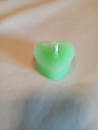 Candele Cuore Verdi e Rosa