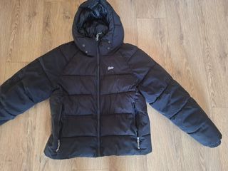 Chaquetón plumífero negro hombre