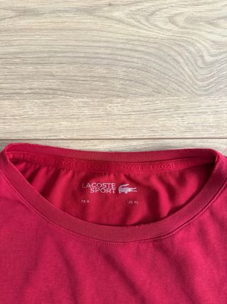 Camiseta Lacoste Roja Talla XL