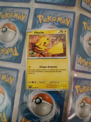 Carta Pokémon Pikachu Edición Nueva