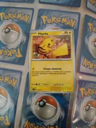 Carta Pokémon Pikachu Edición Nueva