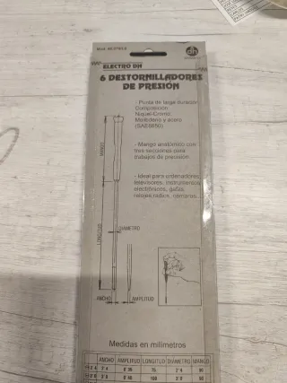 Juego 6 Destornilladores Precisión Electro DH