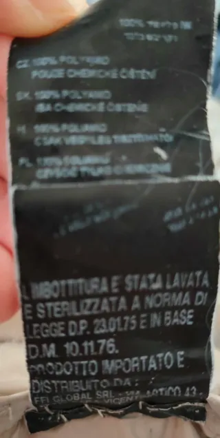 Piumino invernale uomo