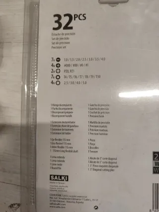 Estuche de precisión SALKI 32 piezas