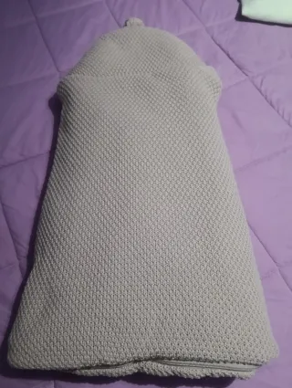 Saco para capazo tejido rosa