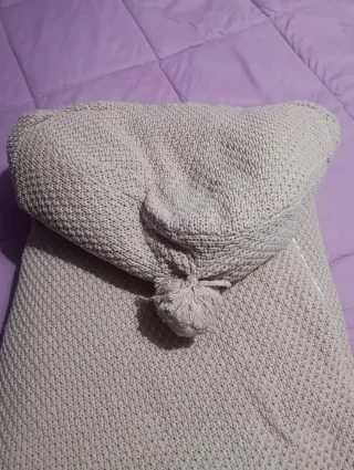 Saco para capazo tejido rosa