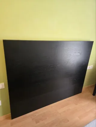 Cabecero MALM 160cm negro/marrón