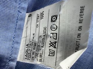 Camisa Benetton Azul Manga Larga