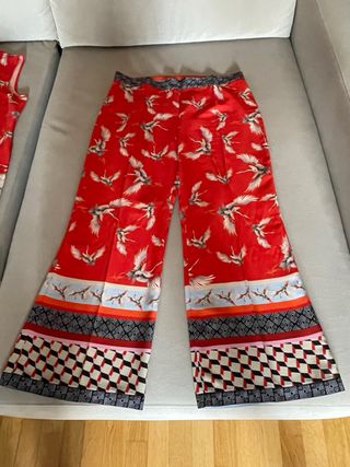 Vestido Ana Alcazar estampado aves