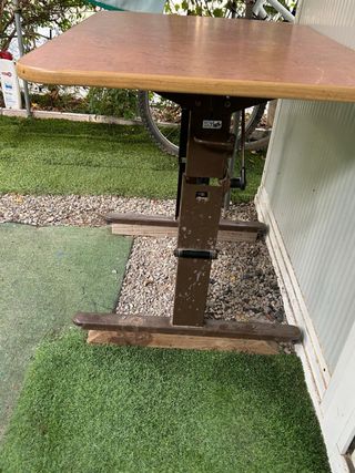 Mesa plegable caravana de madera