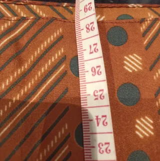 Sciarpa vintage raso fantasia righe pois