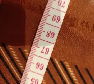 Sciarpa vintage raso fantasia righe pois