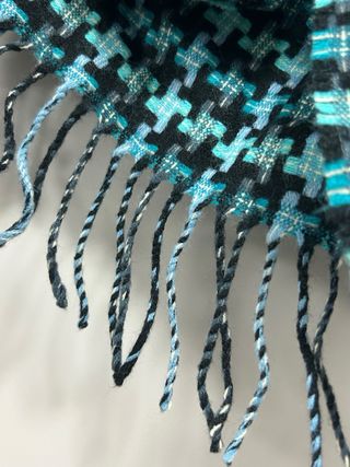 Bufanda con estampado de pata de gallo