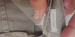 Pantalón Massimo Dutti Beige Mujer