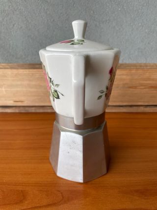 Caffettiera Moka Flory Express Vintage Porcellana