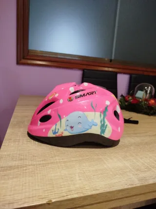 Casco infantil niña bici/patines SMART