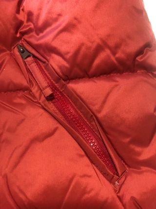 Chaleco acolchado reversible rojo/beige