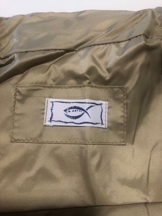 Chaleco acolchado reversible rojo/beige