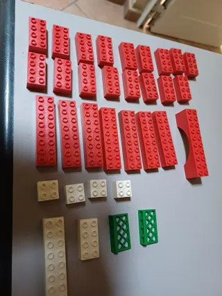 Lego Minitalia Pezzi Vari Rossi Bianchi Verdi