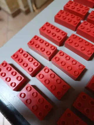 Lego Minitalia Pezzi Vari Rossi Bianchi Verdi