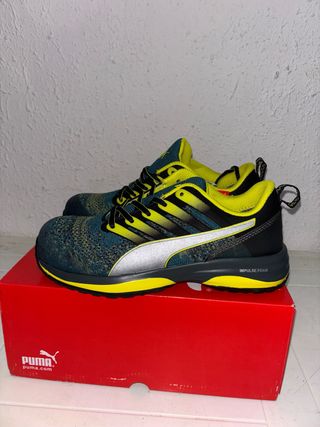 Zapatillas Puma Safety Charge Green Low. Talla 40