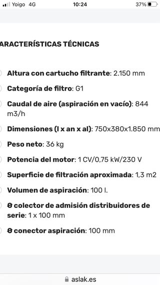 ASPIRADORA INDUSTRIAL HOLZKRAFT ASA 1051 NUEVA