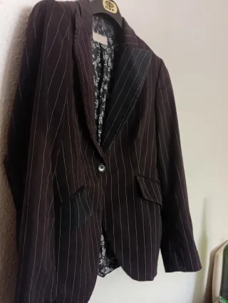 Chaqueta Massimo Dutti Rayas Mujer