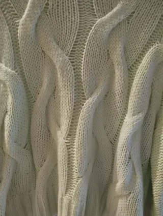 Jersey punto trenzado verde-amarillo