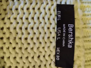 Jersey punto trenzado verde-amarillo