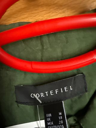 Vestido Cortefiel Talla M Verde Estampado