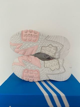 Zapatillas Adidas Talla 38 Blancas y Rosas