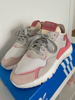 Zapatillas Adidas Talla 38 Blancas y Rosas