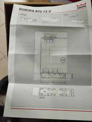 Cierre de suelo Dorma BTS75V