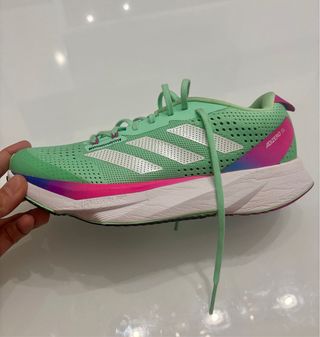 Zapatillas Adidas Adizero Running Verdes y Rosas