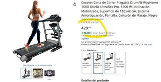 Cinta Correr Cecotec DrumFit WayHome Plegable