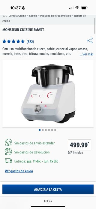 Robot Cocina Monsieur Cuisine Smart Lidl