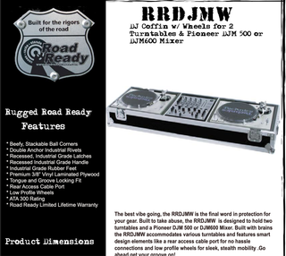 Flight Case 2x Technics + Mixer Grande