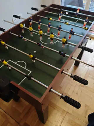 Futbolín, ping pong, billar, hockey infantil 4 en1