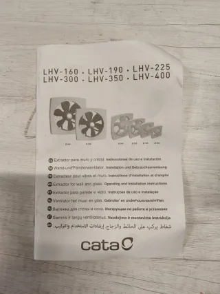 Extractor CATA LHV 190