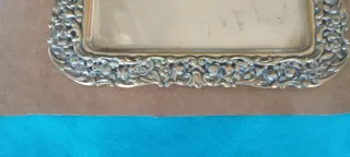 Bandeja antigua orfebrería plateada