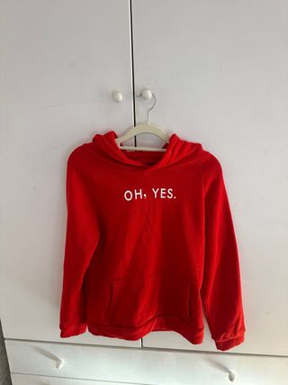 Sudadera roja Oh Yes