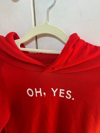 Sudadera roja Oh Yes