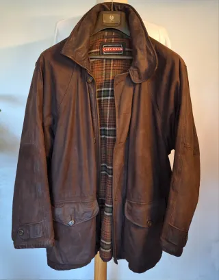 Abrigo de cuero Chevignon Marrón