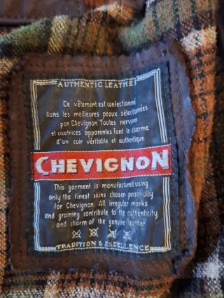 Abrigo de cuero Chevignon Marrón